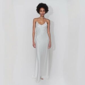 GALVAN LONDON PRAIANO BRIDAL SLIP DRESS IN WHITE size 6 NWT $1,995.00
